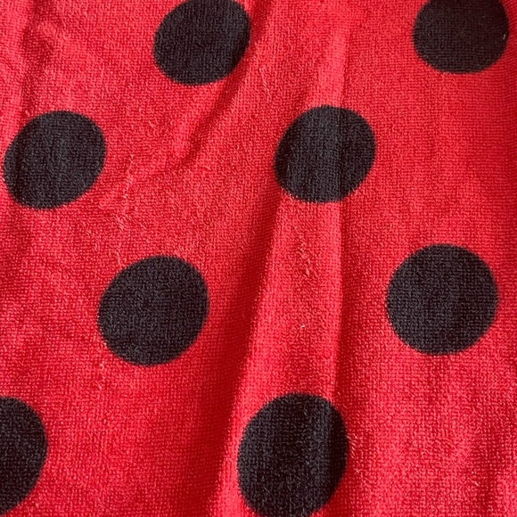 Carters Girls Hooded Towel One Size Strawberry Ladybug Beach Swimming Lessons - Picture 2 of 11